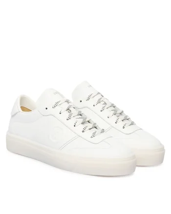 Pantofi dama,  piele naturala, alb, piele naturala, Alb