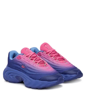 Pantofi sport dama,  textil, albastru/roz, talpa groasa, tehnologie TPU