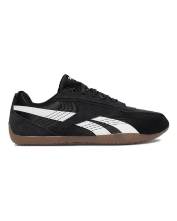 Pantofi sport dama,  negru, piele naturala si textil