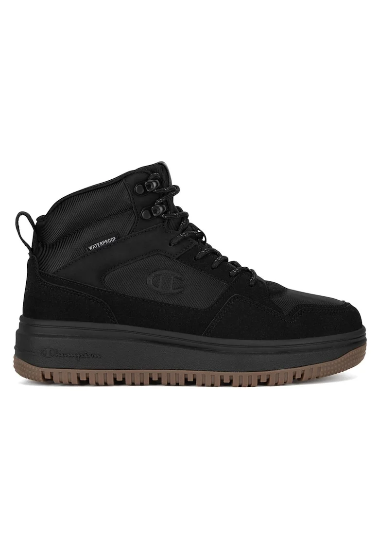 Pantofi sport copii,  negru, sintetic, design glezna,