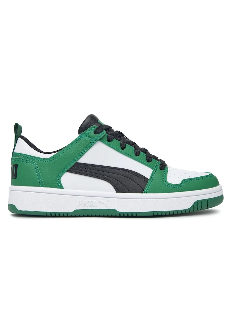 Adidasi Baieti,  piele ecologica, verde,