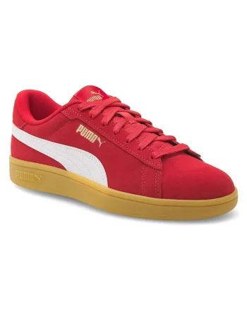 Adidasi unisex,  piele naturala, rosu