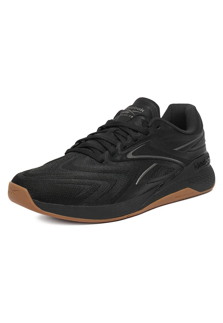 Pantofi sport barbati,  negru, material sintetic, pentru fitness