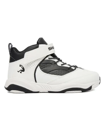 Pantofi de baschet Baieti,  tesatura, alb,