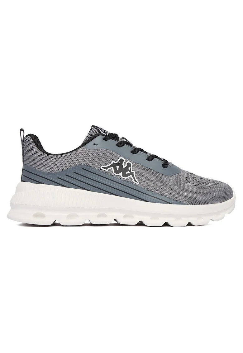 Pantofi sport barbati,  material textil, gri, talpa groasa,