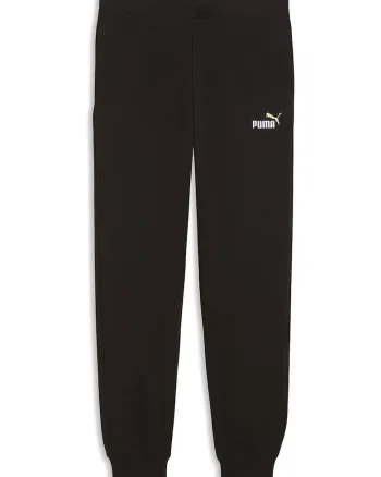 Pantaloni de trening cu talie elastica si logo brodat, Negru