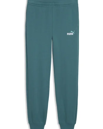 Pantaloni de trening cu talie elastica si logo brodat, Verde persan