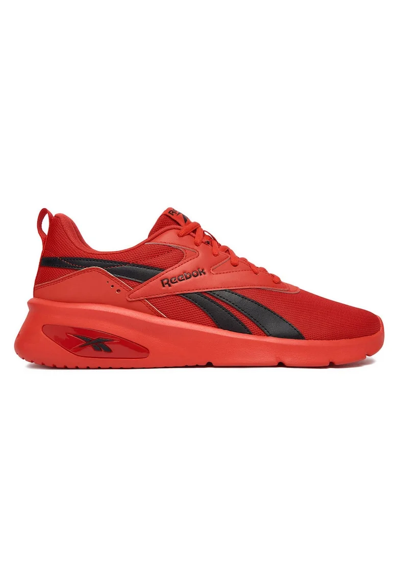 Pantofi sport barbati,  rosu, textil,