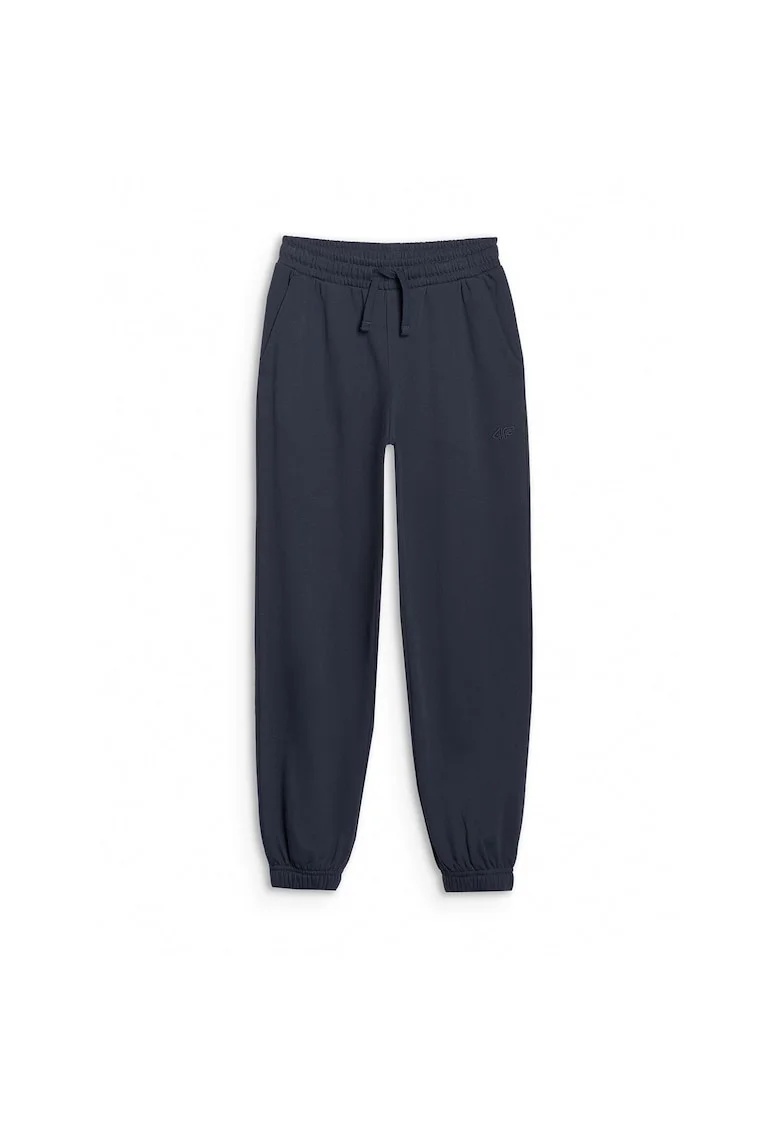 Pantaloni sport  pentru baieti, bleumarin, croiala oversize, material bumbac