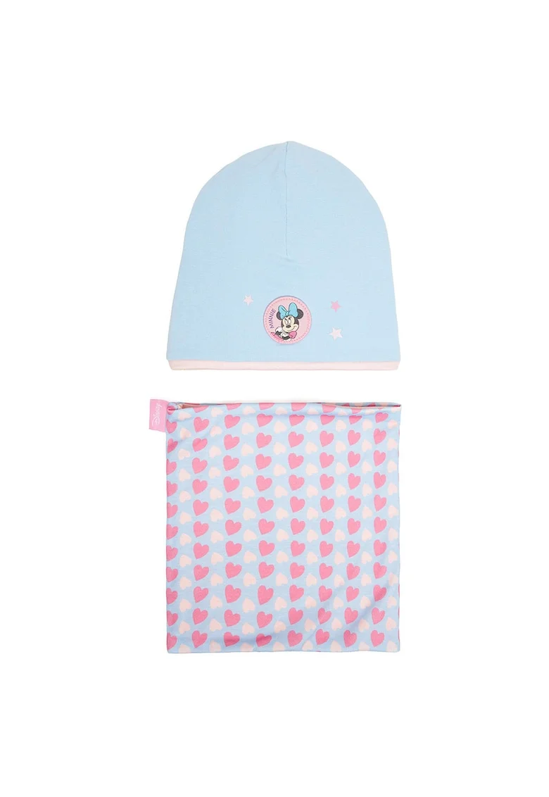 Set caciula si fular Mickey Friends, albastru,