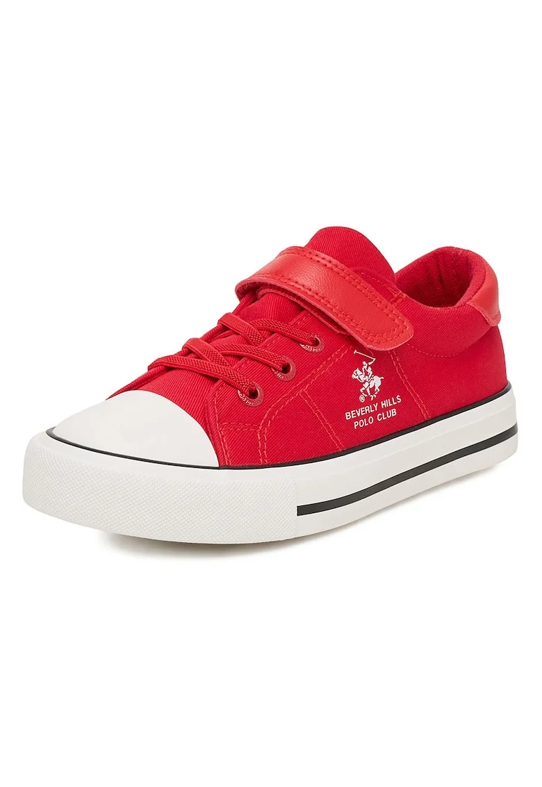 Pantofi sport copii,  textil, rosu, sistem inchidere Velcro
