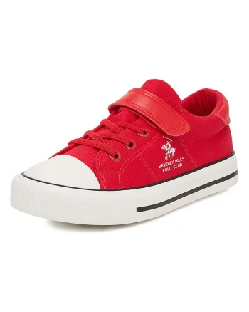 Pantofi sport copii,  textil, rosu, sistem inchidere Velcro