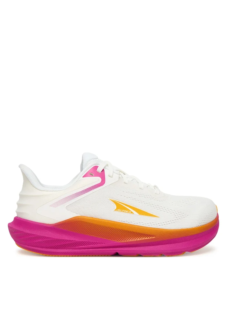 Pantofi sport dama,  alergare, alb, textil