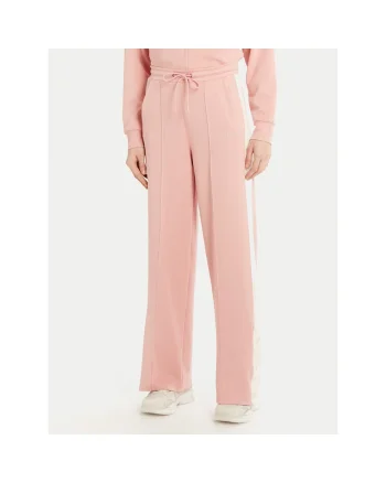 Pantaloni sport dama,  poliester, roz, 92% poliester, 8% elastan
