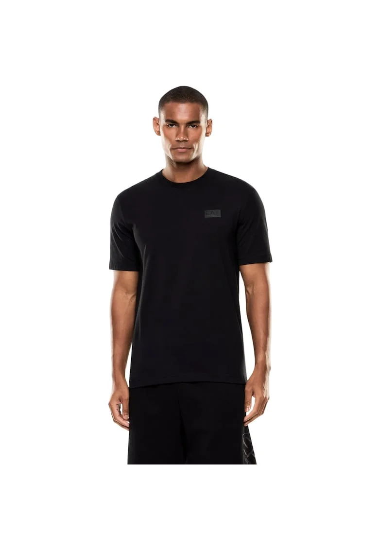 Tricou  EA7 Train Logo Series M Oversize 55458, Negru
