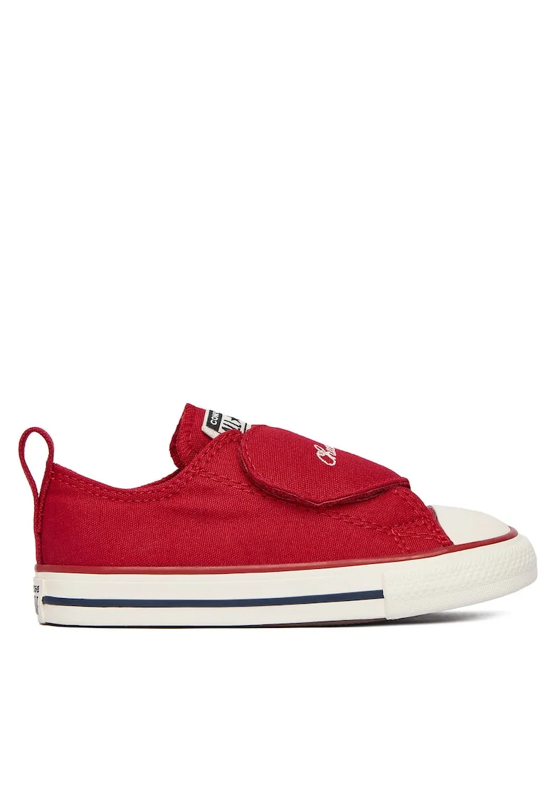 Pantofi sport copii,  velcro, rosu, textil