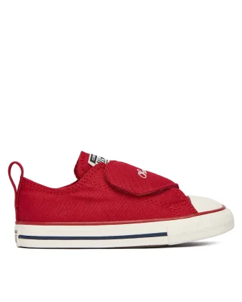 Pantofi sport copii,  velcro, rosu, textil
