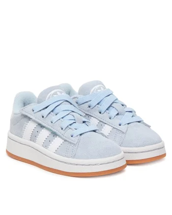 Pantofi sport copii,  piele intoarsa si material sintetic, albastru, velcro