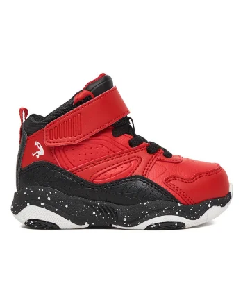 Pantofi sport copii,  rosu, sintetic, sistem inchidere Velcro