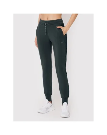 Pantaloni sport dama,  gri, 77% viscoza, 15% poliamida, 8% elastan,
