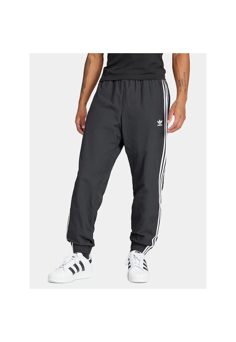 Pantaloni sport barbati,  poliamida reciclata, negru,