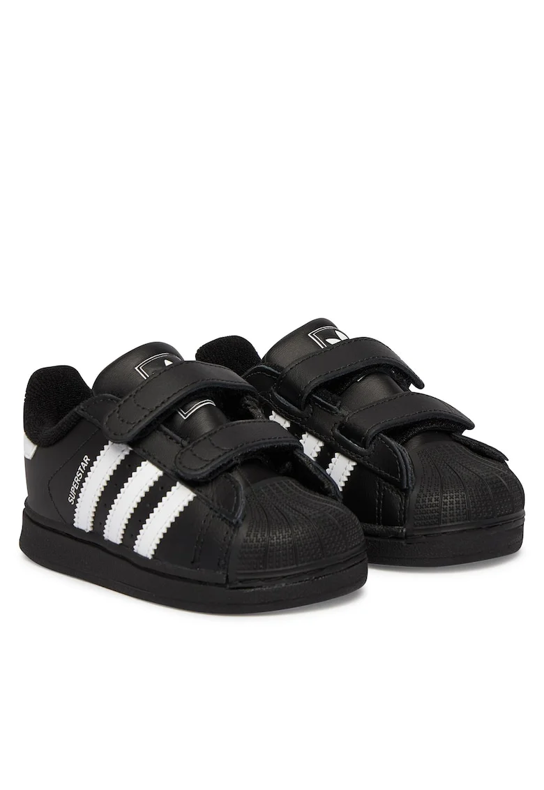 Pantofi sport copii,  JI3991, piele ecologica, negru, sistem inchidere Velcro