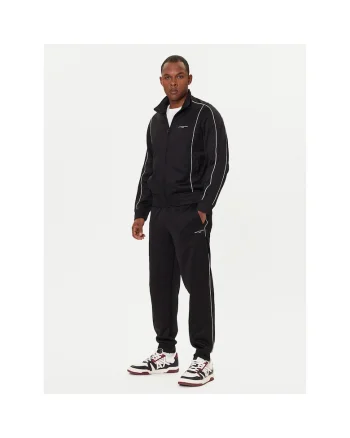 Pantaloni de trening barbati,  negru, bumbac si poliester