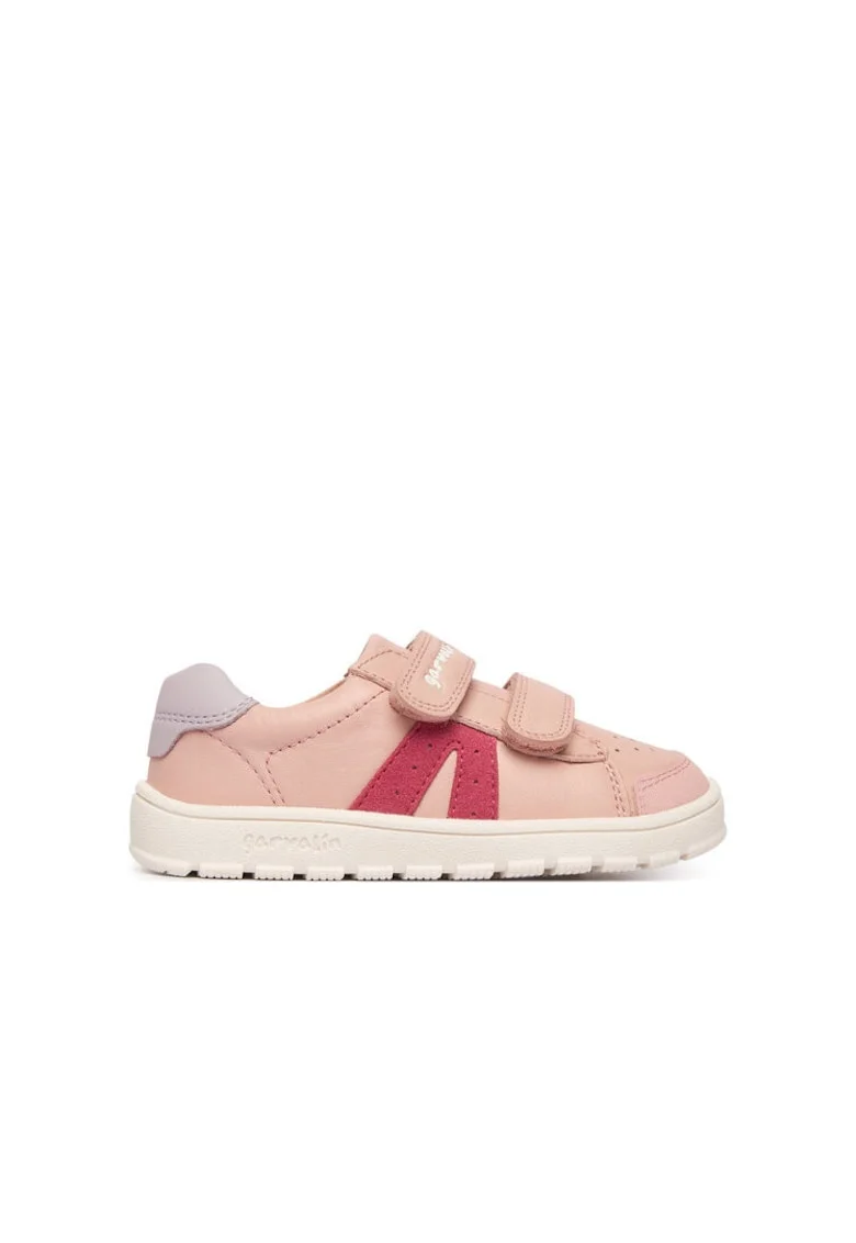 Pantofi sport copii,  piele naturala, roz, velcro