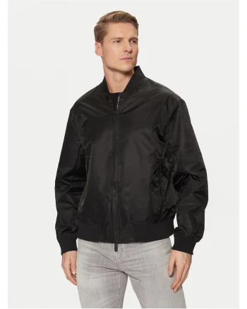 Geaca bomber pentru Barbati,  Poliamida, Negru