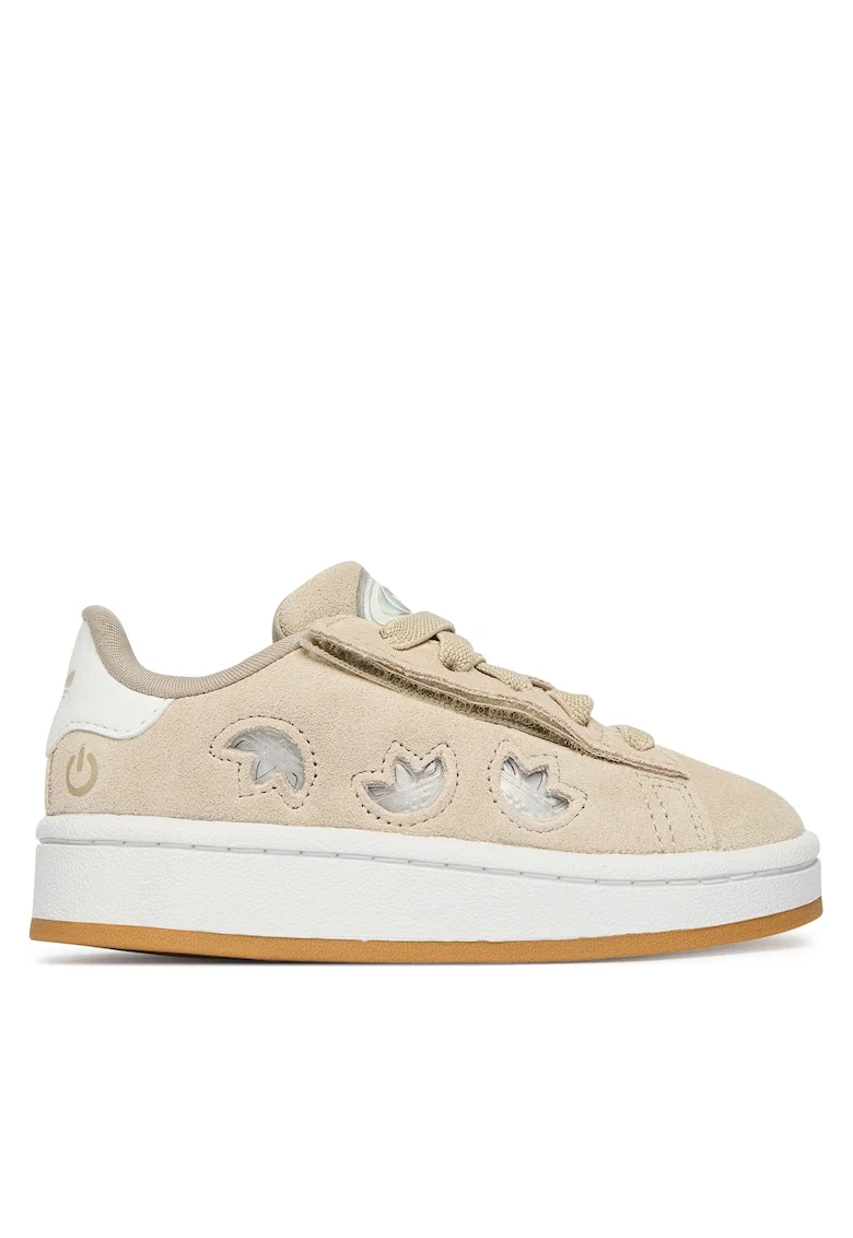 Pantofi sport copii,  piele naturala, velcro, bej
