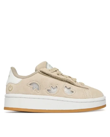 Pantofi sport copii,  piele naturala, velcro, bej