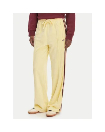 Pantaloni sport dama,  galben, 75% bumbac, 25% poliester reciclat