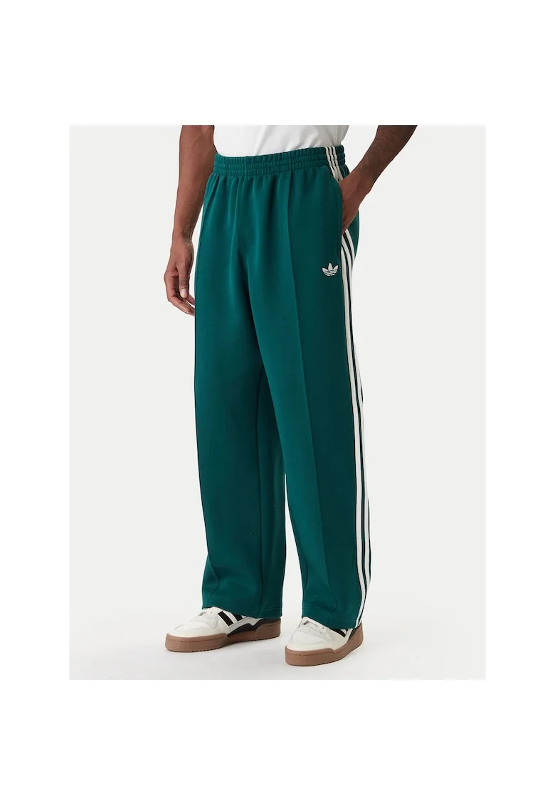 Pantaloni sport barbati,  bumbac si poliester reciclat, verde