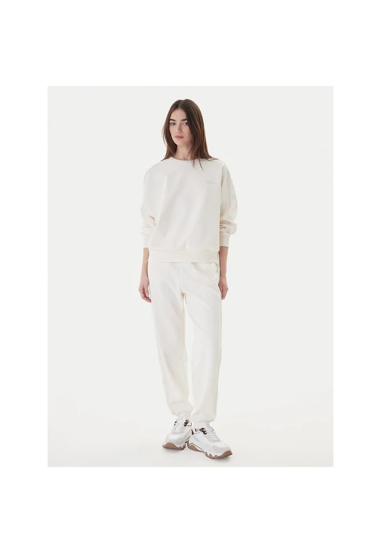 Pantaloni sport dama,  poliester, alb