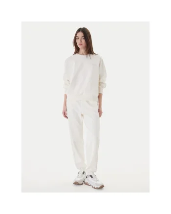 Pantaloni sport dama,  poliester, alb
