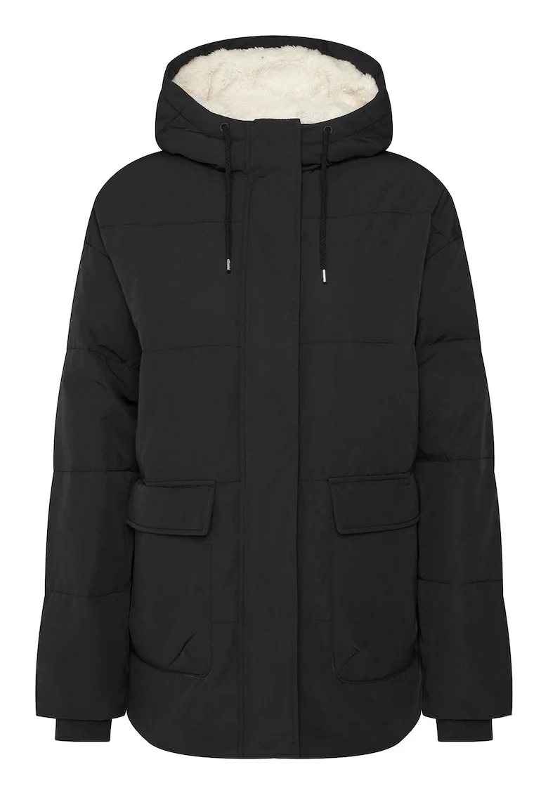Geaca de iarna Femei,  Poliester, XL INTL, Negru,
