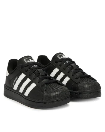 Pantofi sport copii  piele ecologica, negru, cu siret,