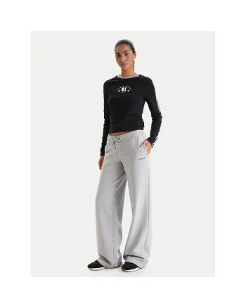 Pantaloni sport dama,  bumbac, gri