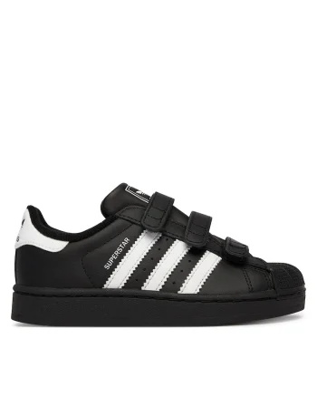 Pantofi sport copii,  Model Samba, velcro, negru, piele ecologica