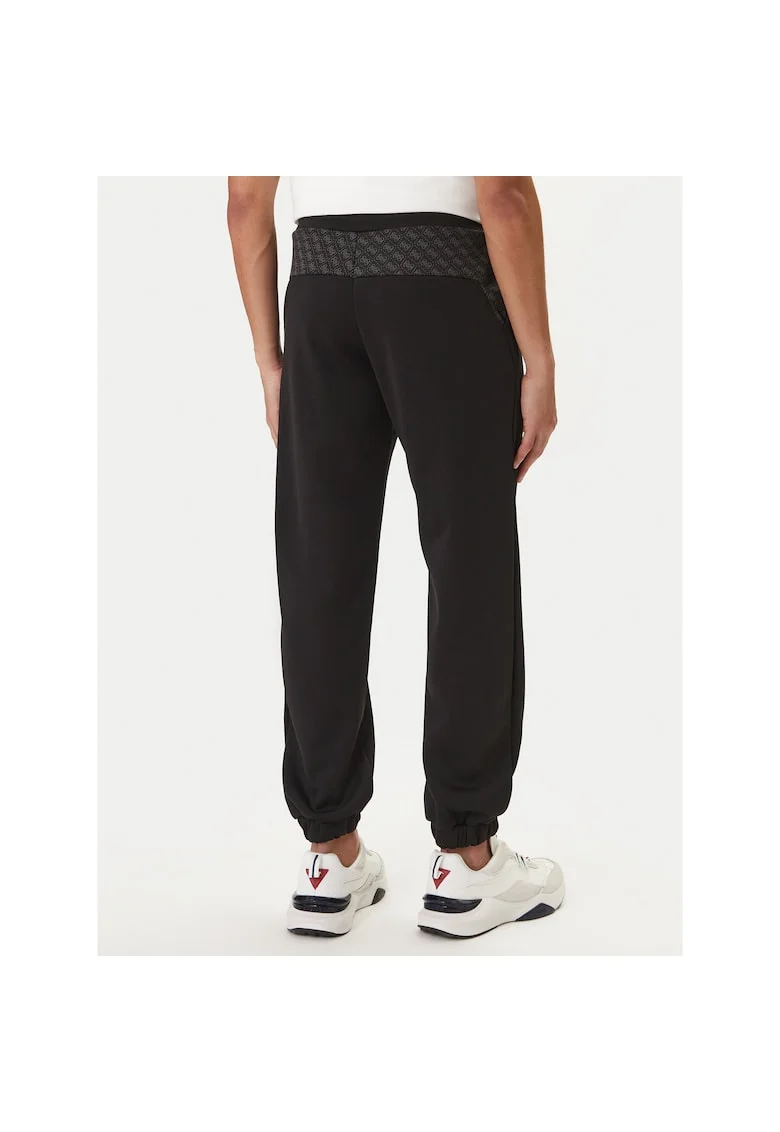 Pantaloni sport barbati,  poliester, negru