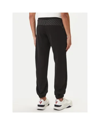 Pantaloni sport barbati,  poliester, negru