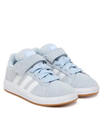 Pantofi sport copii,  piele naturala, albastru, velcro