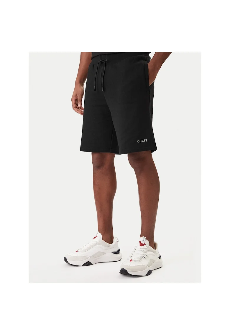 Pantaloni scurti sport Barbati,  Bumbac, Negru