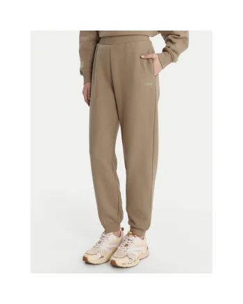 Pantaloni sport dama,  bumbac, bej, bumbac, Bej