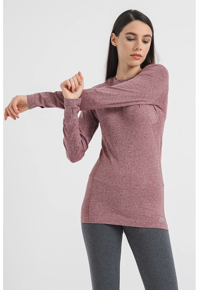 Bluza pentru trekking Pelina, Violet melange