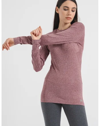 Bluza pentru trekking Pelina, Violet melange