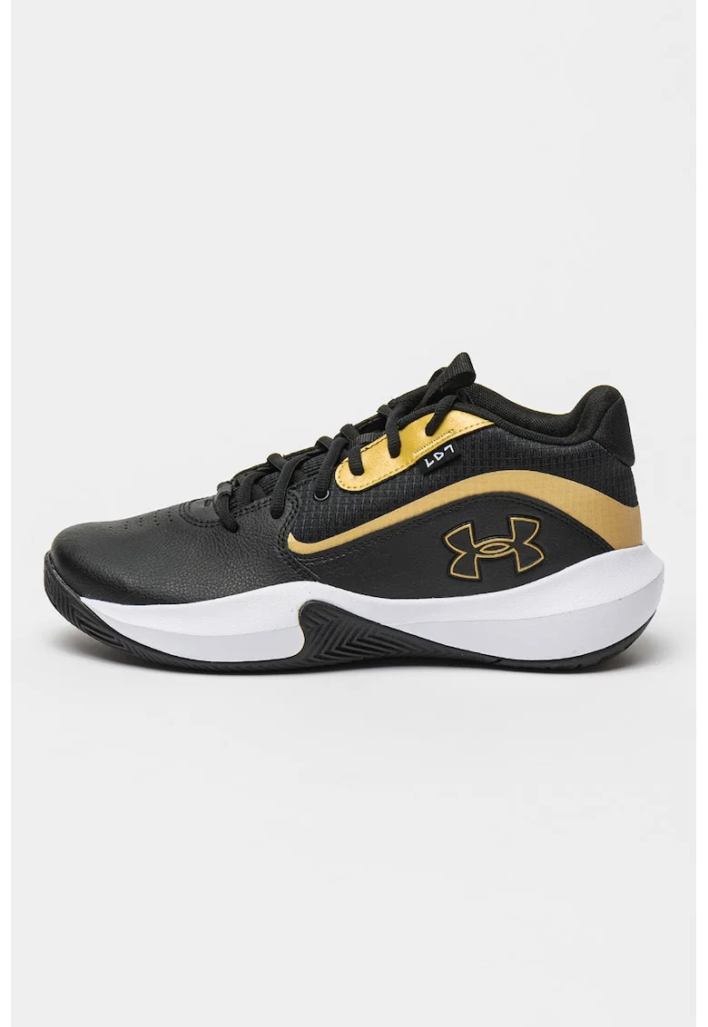 Pantofi Lockdown 7 pentru baschet, Auriu/Negru stins