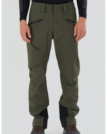 Pantaloni regular fit, pentru trekking, Kaki
