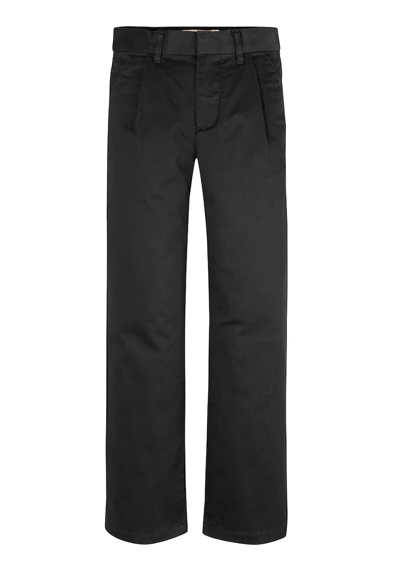 Pantaloni din amestec de bumbac cu logo, Negru