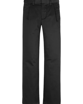 Pantaloni din amestec de bumbac cu logo, Negru